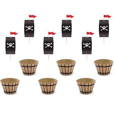 Piraten Cupcake Set - Piratenparty