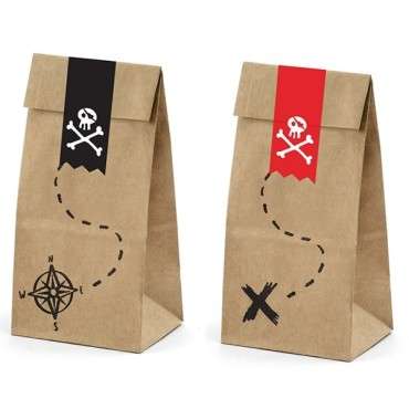 Piratesparty Treat Bags Skull & Crossbone