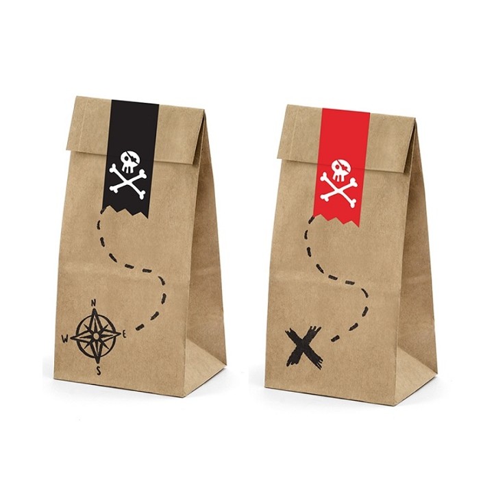 Piratesparty Treat Bags Skull & Crossbone