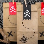 PartyDeco Piratenparty Treat Bags, 6 Stück