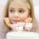 PartyDeco Meow Kitty Novelty Candles, 6 pcs