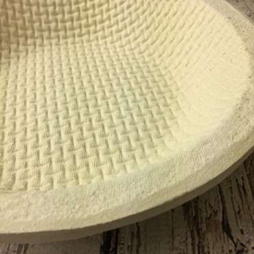 Groundwood Dough Rising Basket for 1500g Bread Loaf Waffle Design