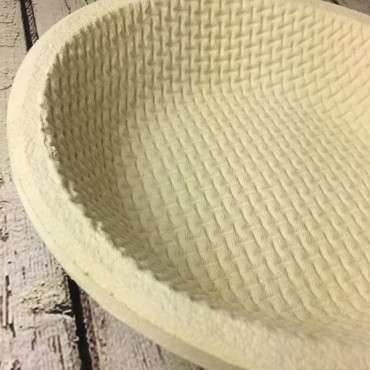 Groundwood Dough Rising Basket for 1500g Bread Loaf Waffle Design