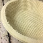 Round waffle Groundwood dough rising basket for 1500g dough