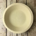 Round waffle Groundwood dough rising basket for 1500g dough