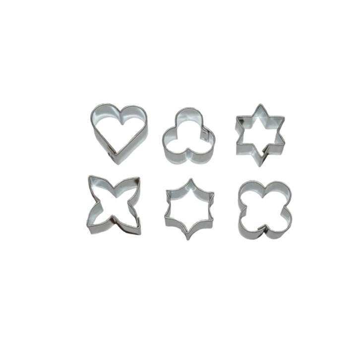 6 Assorted Micro Cookie Cutter Set 2 - 7713