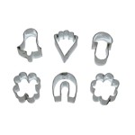 Fortune Miniature Cookie Cutter Set, 6 pcs