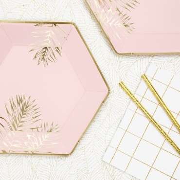 Papierservietten Goldener Raster - Gold Grid Lunchservietten