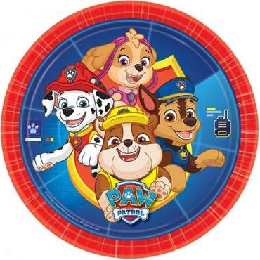 Paw Partrol Partyzubehör - Amscan Teller PawPatrol Helfer auf vier Pfoten 9903818