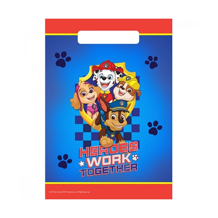 8 Partybeutel Paw Patrol