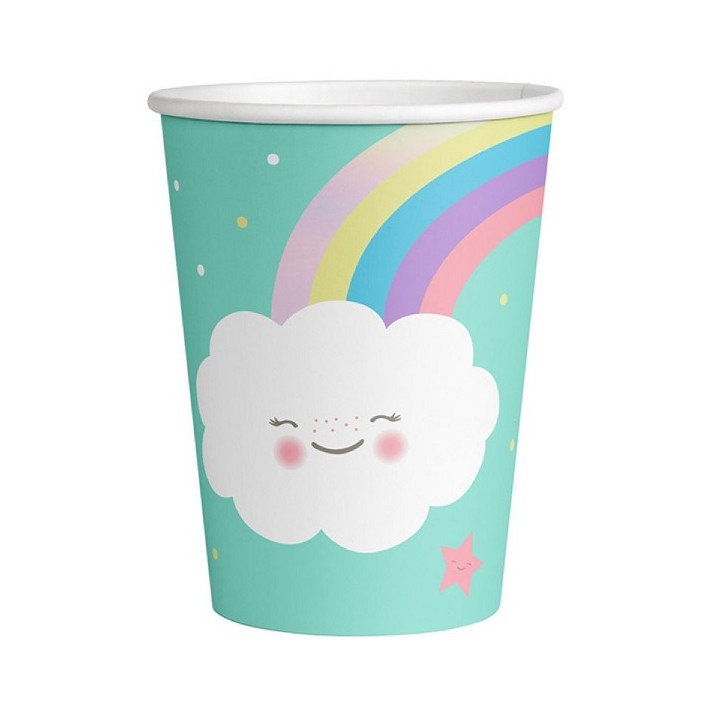 8 Rainbow & Cloud Party Cups Amscan Switzerland