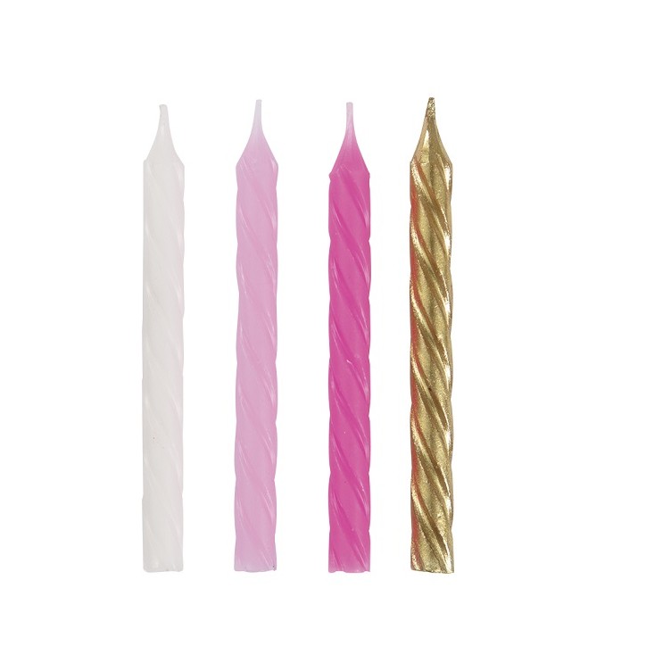 Birthday Candles Pink-Gold-White 19972