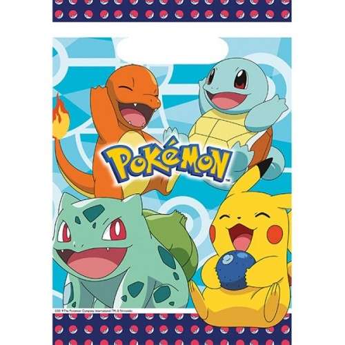 Amscan Pokemon Geschenktüte, 8 Stück