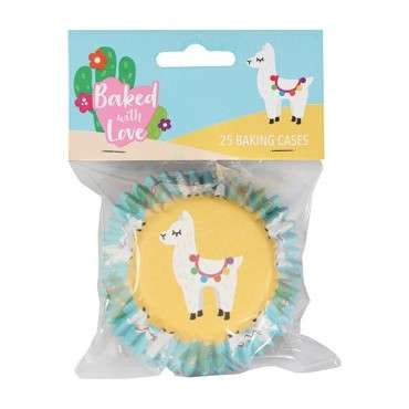 Baked with Love Llama Foil Baking Cases 50085