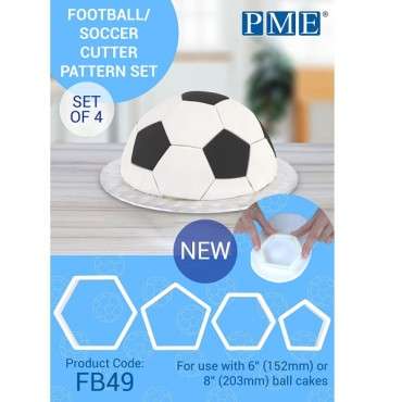 PME Fussballl Hexagon & Pentagon Ausstecherset FB49