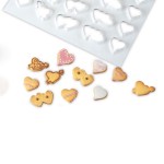 Martellato 45 Hearts Pastry Cutter Grid, 60x40cm