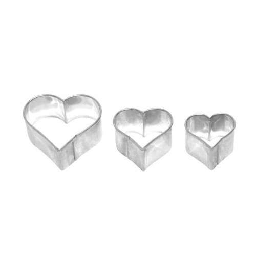 Birkmann Small Hearts Cookie Cutter Set, 3 pcs