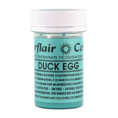 Sugarflair Lebensmittelfarbe Paste Duck Egg Blau, 25g