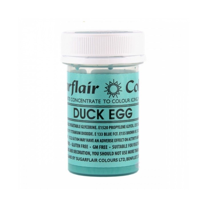 Sugarflair Pastenfarbe Duck Egg Blue 25g - ohne E171