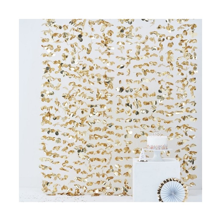 Ginger Ray Gold Petal Curtain PM-422