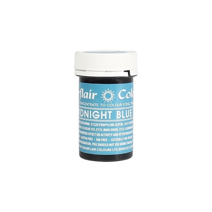 Sugarflair Paste Colour Midnight Blue 25g