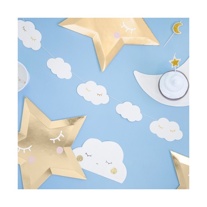 Paper Decoration Garland Clouds GL16-008