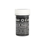 Sugarflair Lebensmittelfarbe Paste Satin Schwarz - Black Magic, 25g