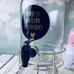 Miss Etoile Getränkespender mit Fuss - ENJOY EVERY MOMENT 4.2 Liter