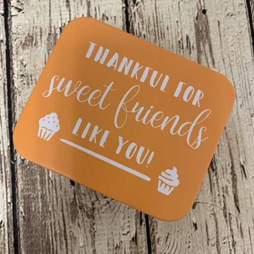 Birkmann Gebäckdose THANKFUL FOR sweet friends LIKE YOU! - 10x12x6cm