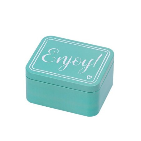 Enjoy! Turquoise Colour Splash Cookie Tin 438224