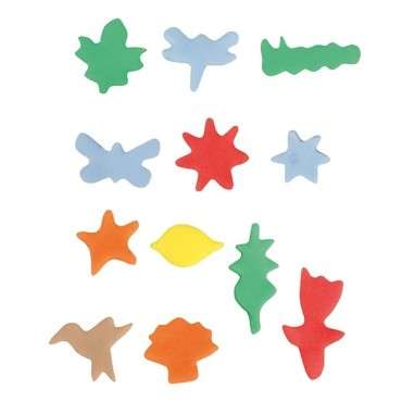 12 Assorted Nature Micro Cookie Cutter Set - Cake Star Mini Metal Cutters Nature 84927