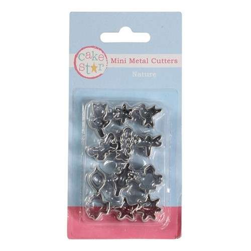 Cake Star Nature Miniature Cookie Cutter Set, 12 pcs