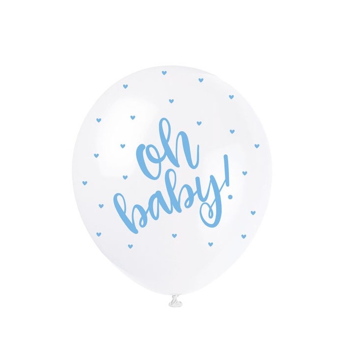 5 oh baby! Balloon Blue 56119