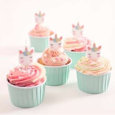 Party Candles we ❤ Unicorns - UNICORN-CANDLES Talking Tables