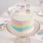 Talking Tables We Heart Unicorns Cake Candles, 5 pcs