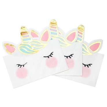 Talking Tables Unicorn Face Napkins UNICORN-NAP-FACE