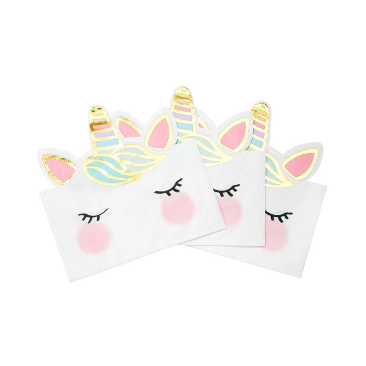 Talking Tables Unicorn Face Napkins UNICORN-NAP-FACE