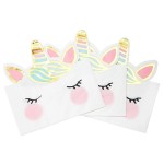 Talking Tables We heart Unicorns Face Napkins, 12 pcs