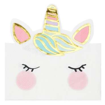 Talking Tables Unicorn Face Napkins UNICORN-NAP-FACE