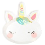 Talking Tables We heart Unicorns Face Plates, 8 pcs