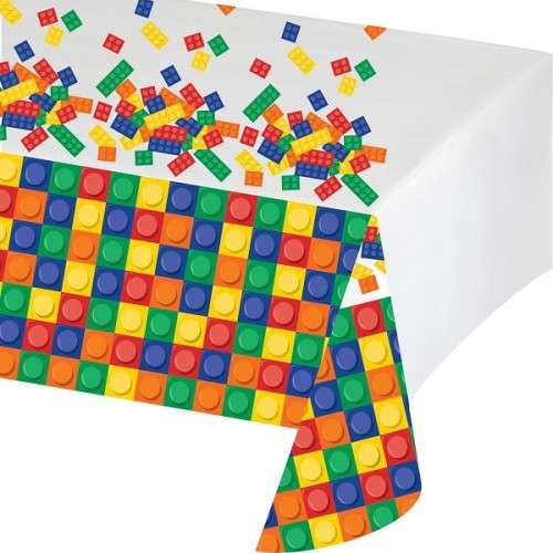 Anniversary House Block Party Table Cover, 259x137cm