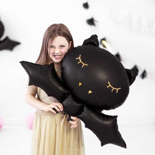 PartyDeco Bat Foil Balloon 80x52cm