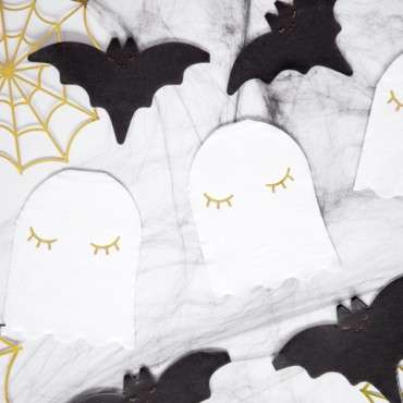 20 Halloween Party Napkins Ghost SPK5