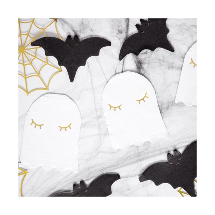 20 Halloween Party Napkins Ghost SPK5