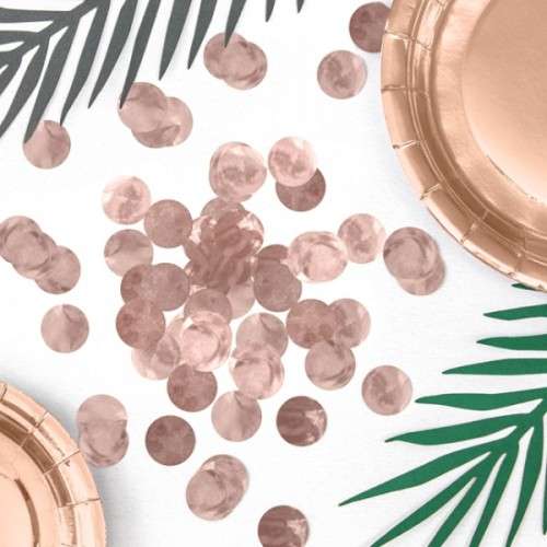 PartyDeco Tisch-Konfetti Rose Gold, 15g