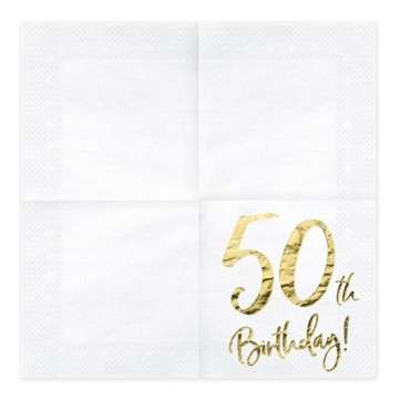 Partynapkins 50th birthday