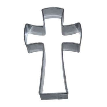 6cm Kreuz Ausstecher Edelstahl