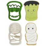 Decora Mumie und Frankenstein Plätzchenausstecherset, 2 Stück