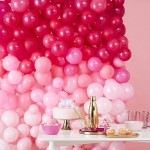 Ginger Ray Pink Ombre Balloon Wall Decoration 210 Balloons