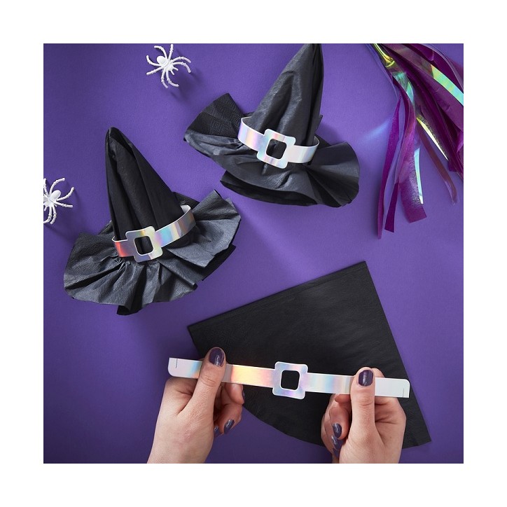 12 Napkins 3D Witch Hat CI-107 Ginger Ray Halloween